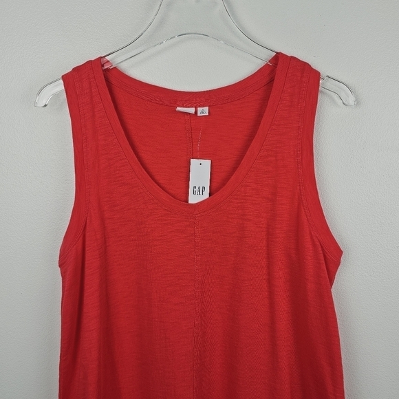 Gap Coral Sleeveless Maxi Dress NWT, size Large Tall - Picture 3 of 8